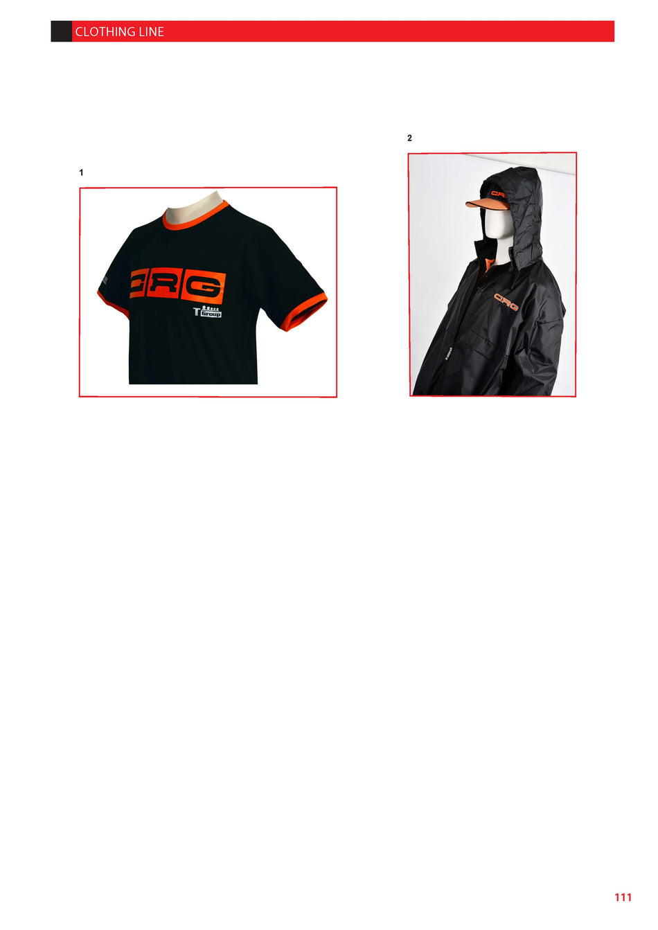CRG CLOTHING LINE - T SHIRT AND RAIN JACKET
