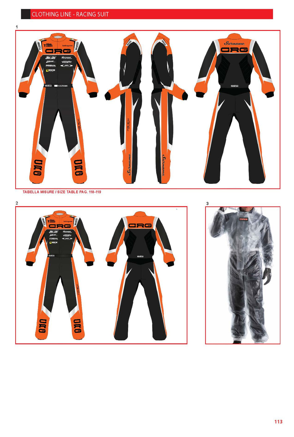 CRG CLOTHING LINE - RACING SUIT