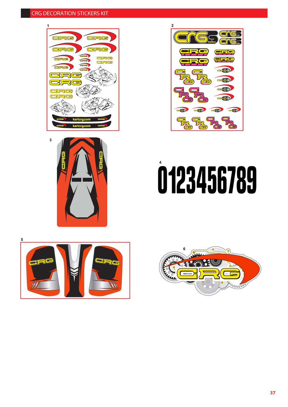 CRG STICKERS DECORATION KIT