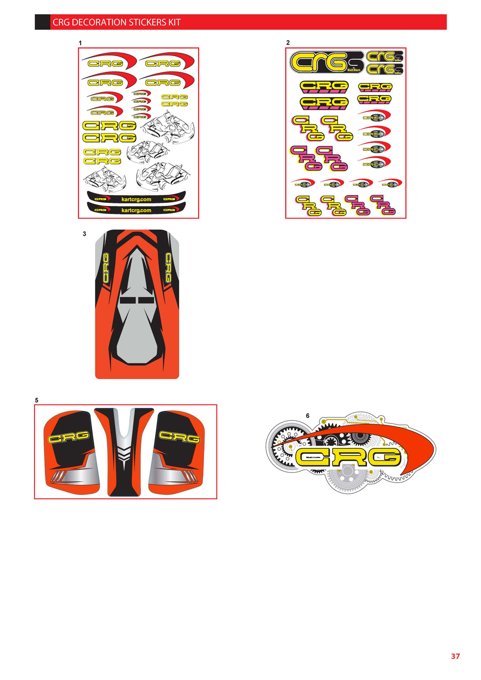 CRG STICKERS DECORATION KIT