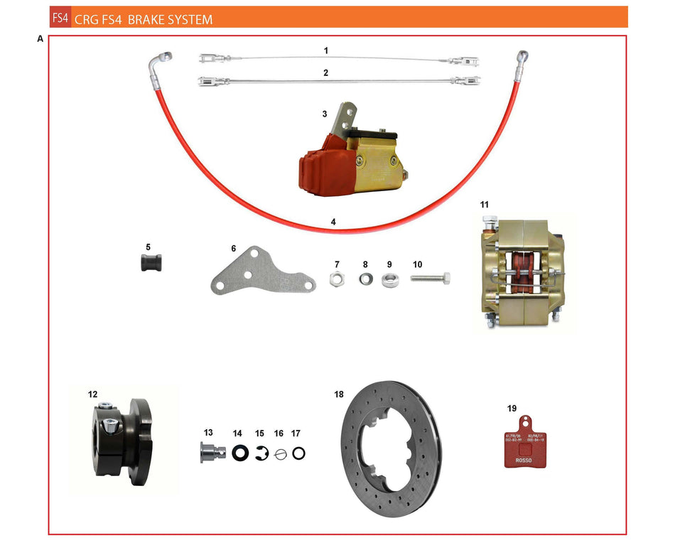 CRG FS4 BRAKE SYSTEM GOLD