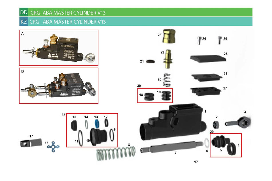 CRG OK KZ ABA MASTER CYLINDER V13 