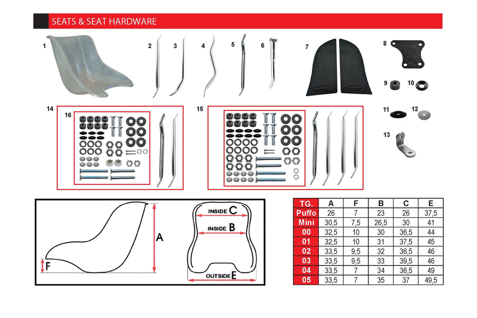CRG SEATS & HARDWARE