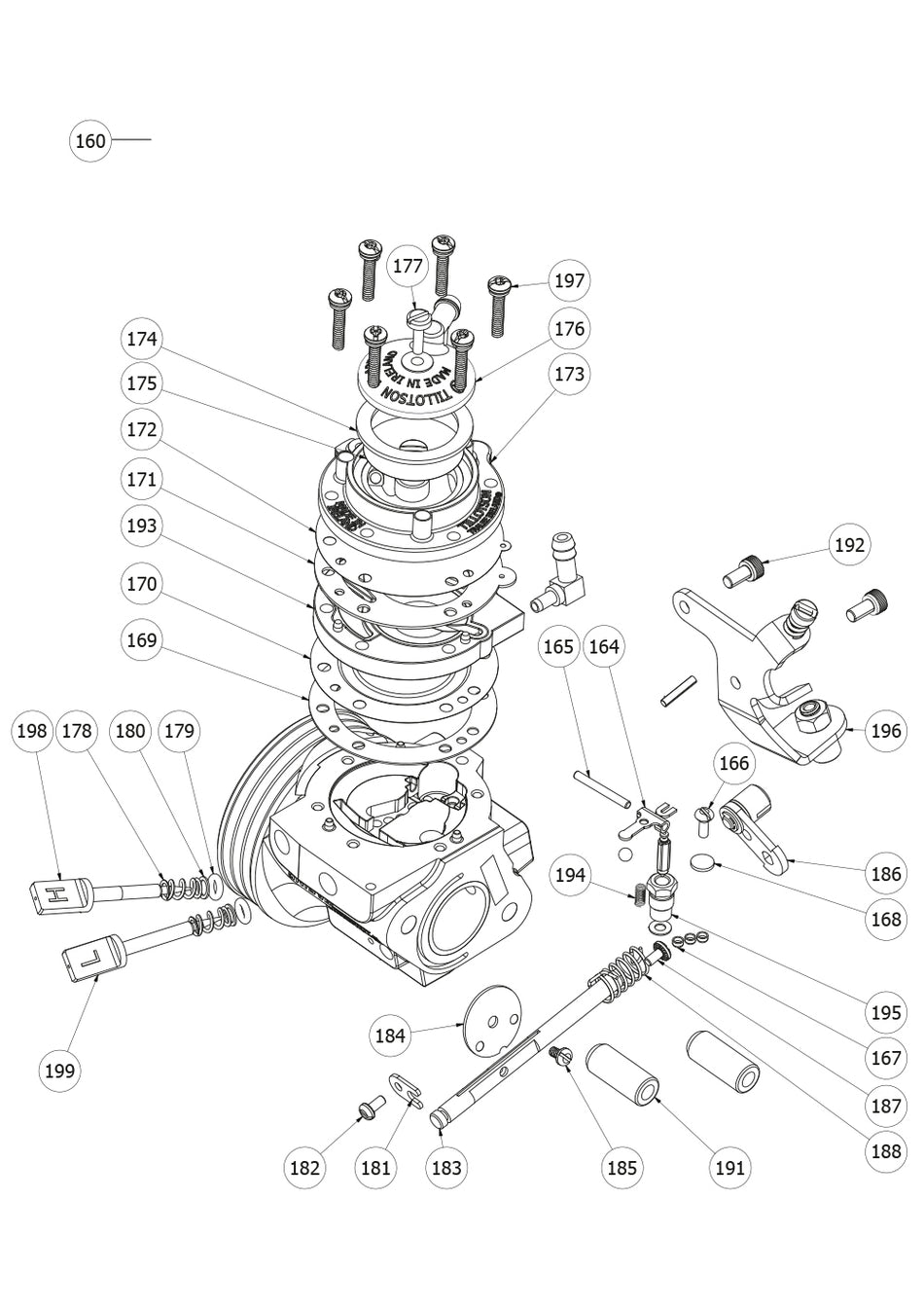 ROK MINI OTK Engine Parts - Carburettor HW-48A Tillotson