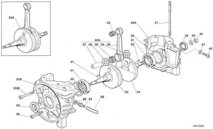 IAME MINI SWIFT  Crankcase & Crankshaft