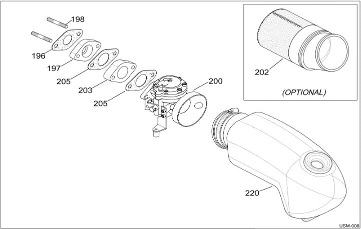IAME MINI SWIFT  Intake