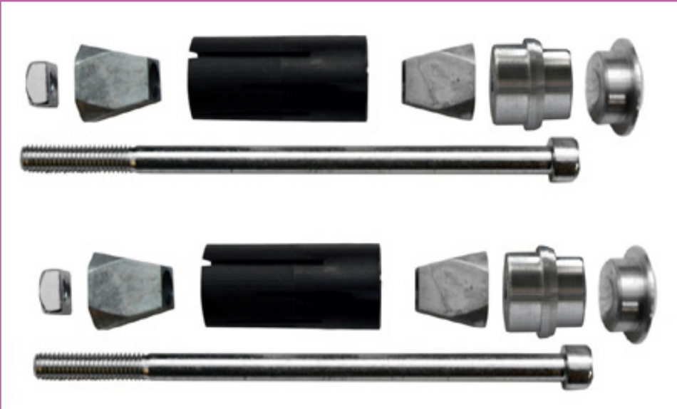 Screw kit+rear fairing exp. Ø28 Mini+OKJ