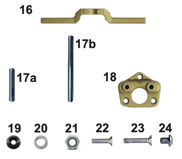 Adjustable feet support aluminum gold (16)