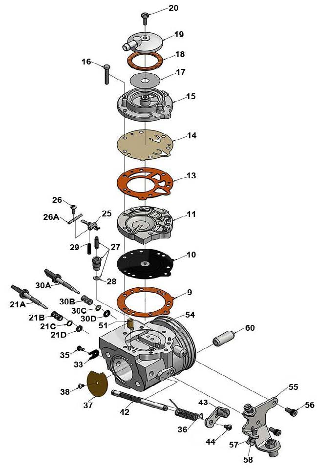 IAME KA 100CC Tillotson HW-33A Carb