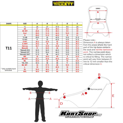 Tillet T11VG Seats