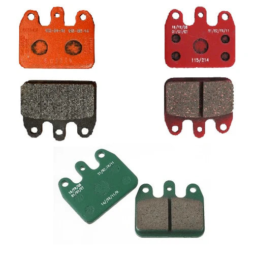 CRG Rear Brake Pad V05/09/11 Pad (Black, Red & Orange = Iron, Green = Ceramic)