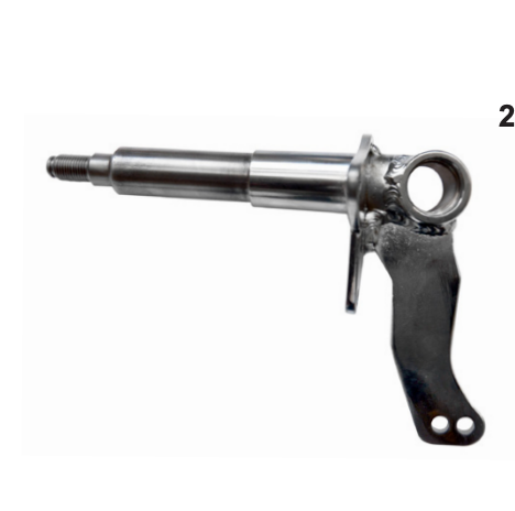 Stub axle DD RX 10-25 lf complete B