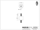 Sandwich Mount with M6 x 1mm - 40 lbs. Capacity