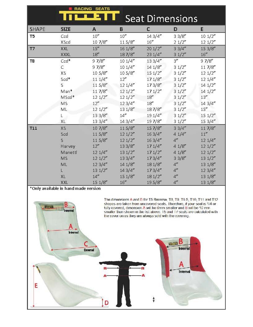 Tillett T8H-SCD Seat